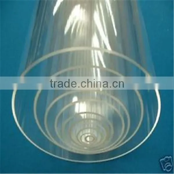 custom size clear hollow acrylic tube/clear round acrylic tube