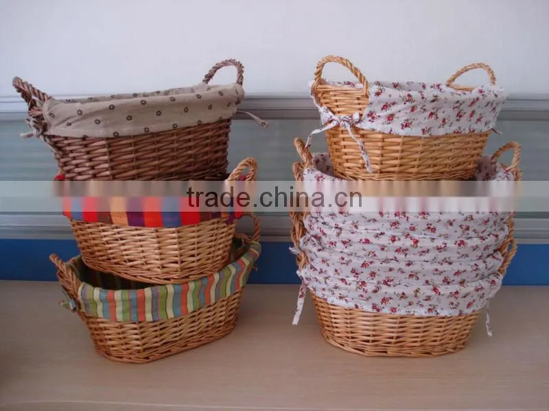 high quality hande made wicker bread basket