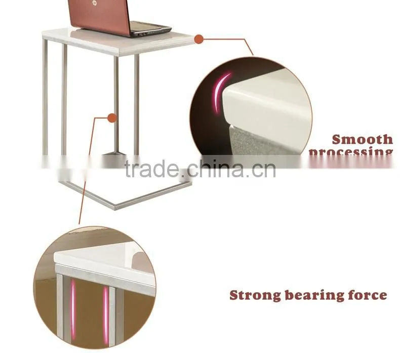 2015 New design KD metal base side table , computer side table