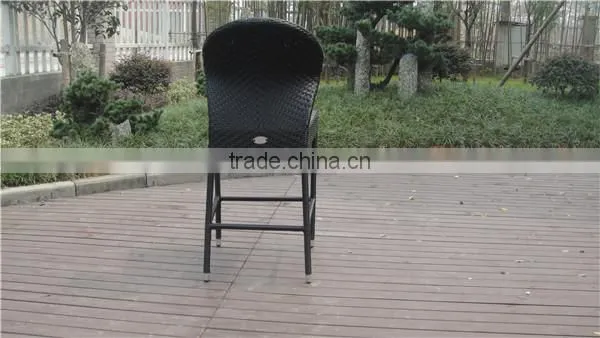 All weather rattan bar stool