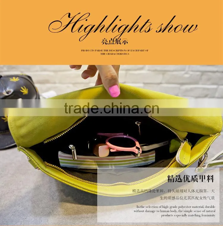 latest woman bag fashion colors bag pu handbag