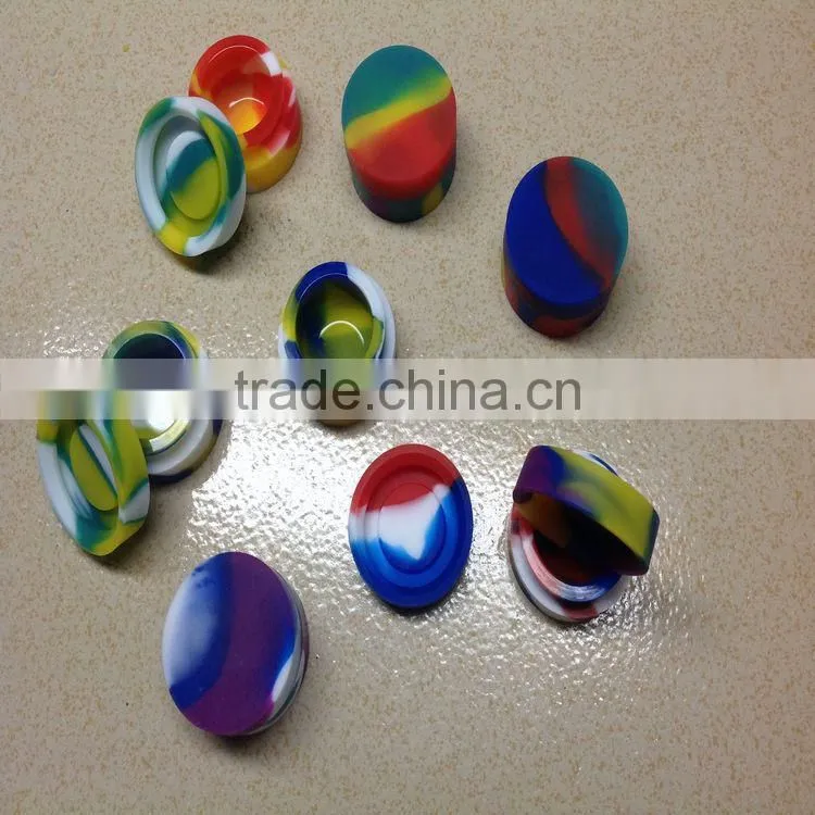 Best selling jar silicone container for wax vaporizer|silicone cosmetic container