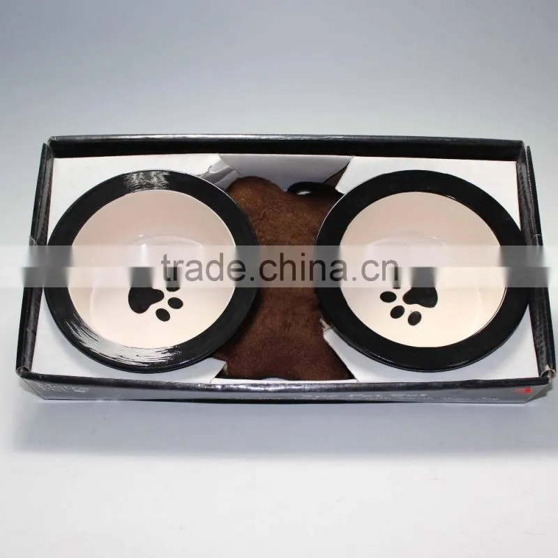 Ceramic pet bowl for dog