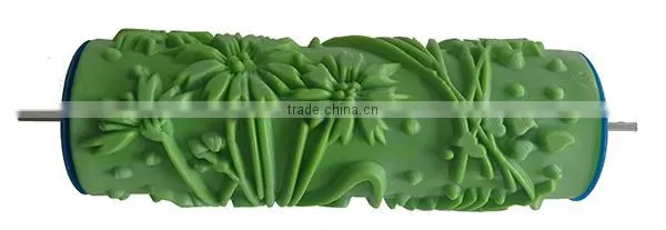 2017 Hot Sale Rubber Roller Pattern Texture Paint Rubber Roller