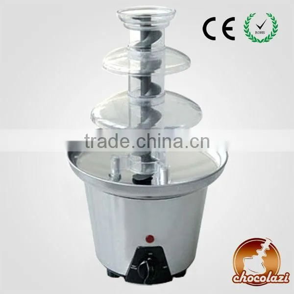 CHOCOLAZI ANT-8030 ALL Model 3 tiers wholesale Mini Home plastic for family in China chocolate fountain