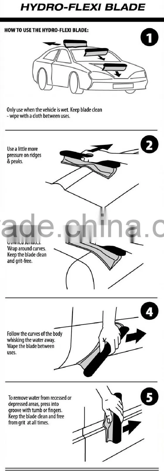 silicone water blade for car cleaning for Alibaba IPO in USA