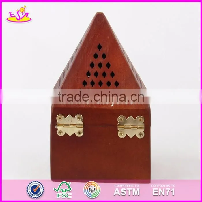 2017 Best design tower wooden incense holder for sale W02A262