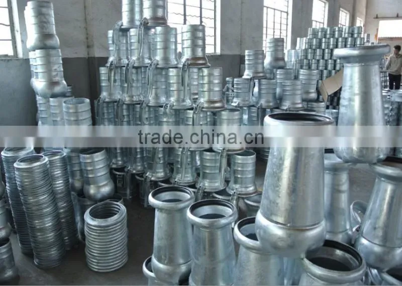 Galvanized Steel 10" and 12" Bauer Coupling