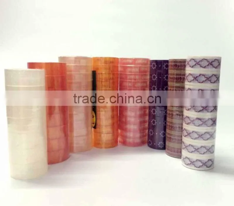 wholesale different size stational official adhesive tape with plastic core custom package
