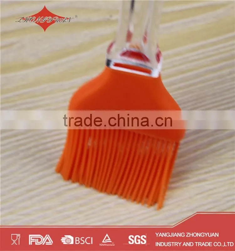 ZY-E3076B Custom design pastry tools plastic handle silicone brush