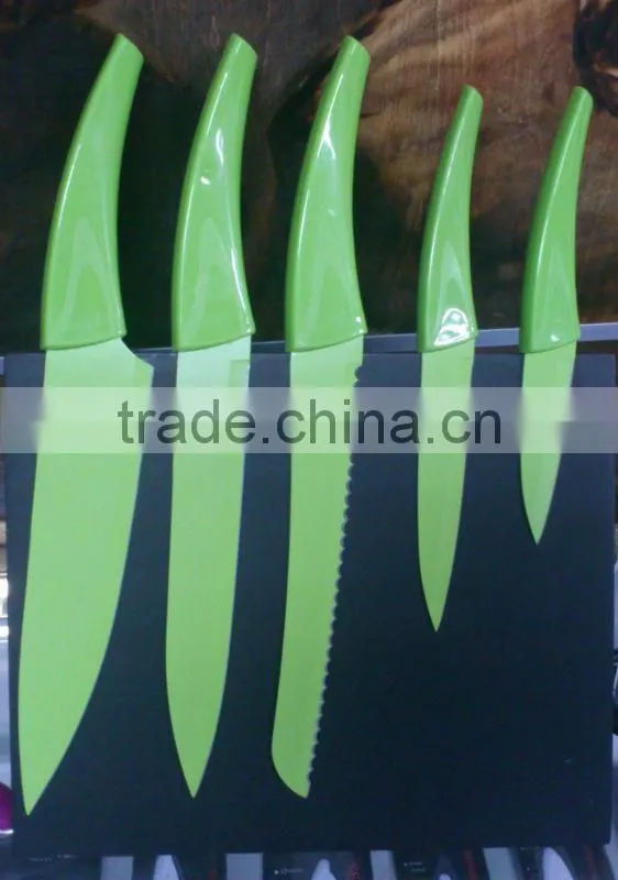 color handle non-stick kitchen knife