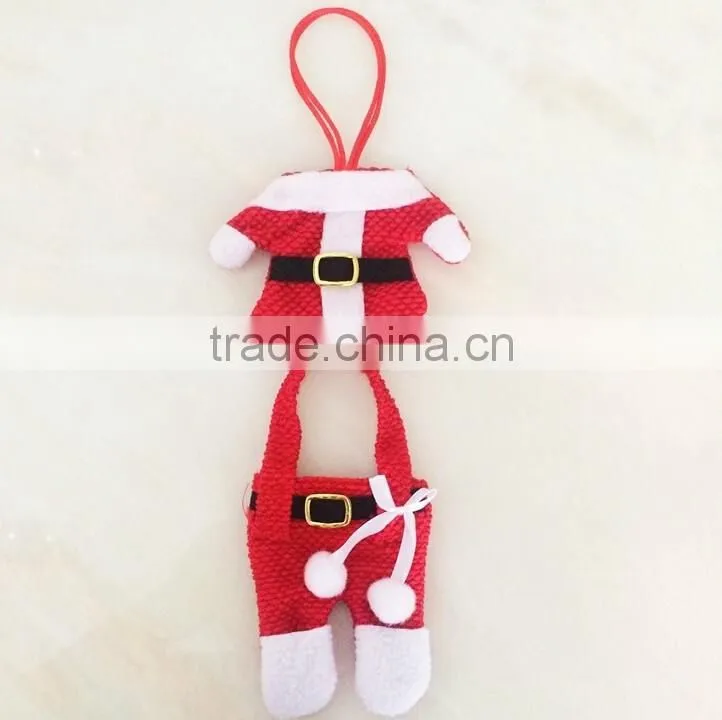 2016 HOT selling christmas cutlery holder christmas Decoration Tableware Bag