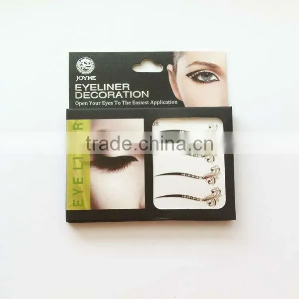 Silvery Temporary Eyeliner Tattoo Sticker