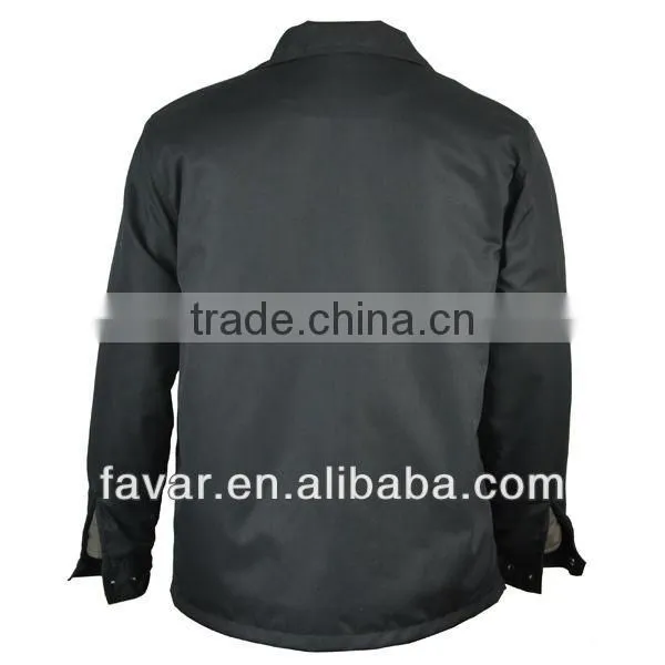 100% cotton heavy winter jacket embroidered logo for oil field