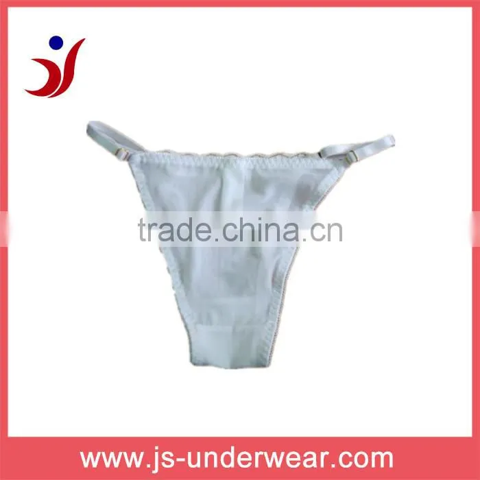 see though thong sexy transparent thong white thong for sexy ladies customized on China bra factory (accept OEM)