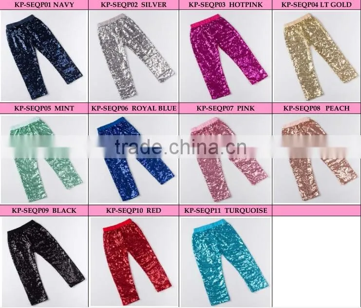 2016 America new style high quality popular sequin cotton pants