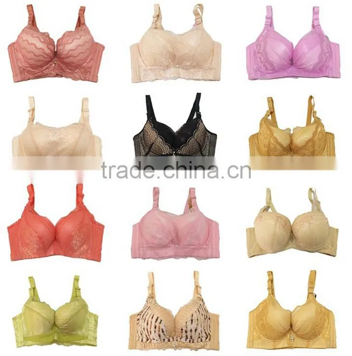 GZY garment stock lots sexy bra comfortable lace bra Cheap nylon/spandex bra