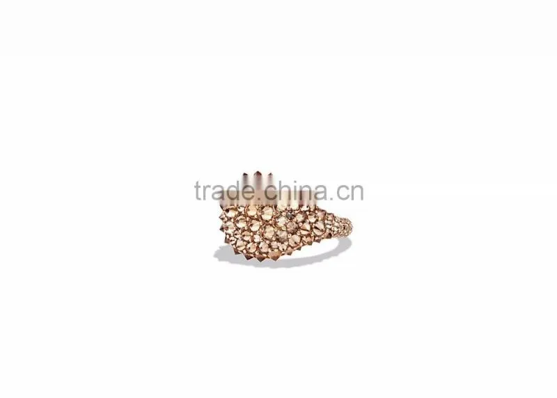 Rose Gold Plated Gemstone Designer Ring