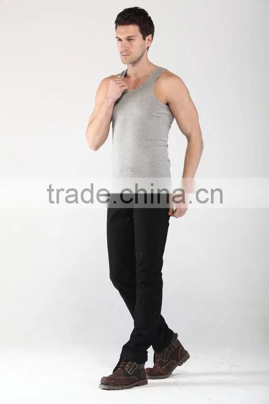 men's white cotton casual vest