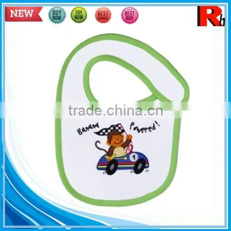Wholesale alibaba cute printing fancy cotton custom soft cheap baby bibs with dobby