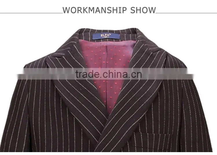 ELPA NXB 0062 Vertical Striped three pieces boys suits for show