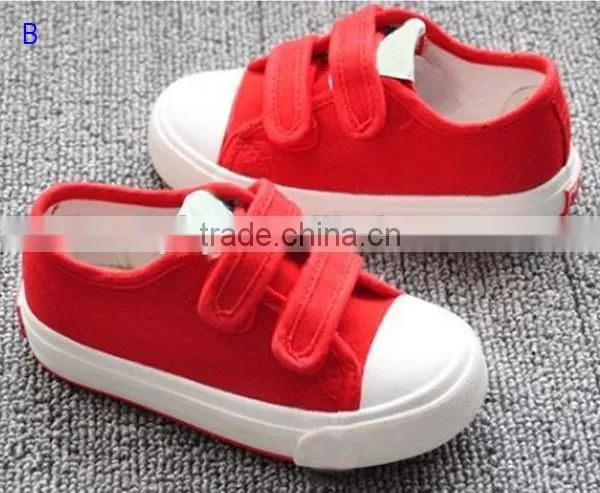 wholesale kid white canvas shoes