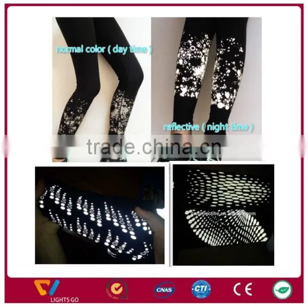 high light heat transfer printing reflective vinyl logo / reflector heat sticker label