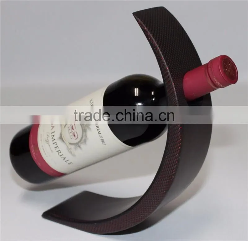 Universal Carbon Fiber Wine Rack 1 Bottle Holder Kitchen Bar Countertop