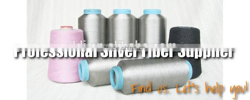 wonderful fiber yarn for touchscreen gloves silver fiber yarn for touch screen gloves