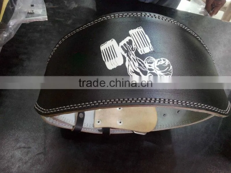 Custom 6" leather belt /Gym leather belt /weight lifting belts