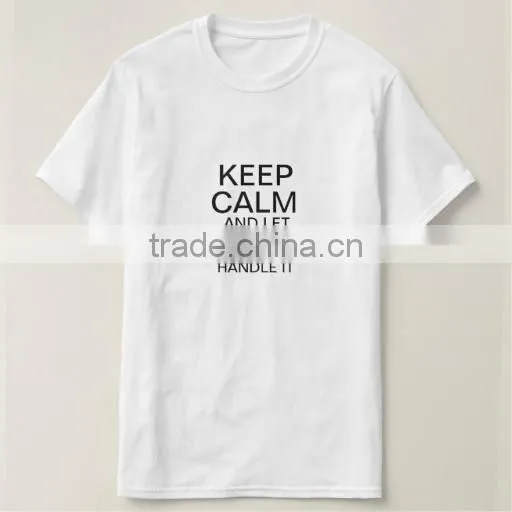 Hot 100% cotton custom workout clothes silk print white t shirt