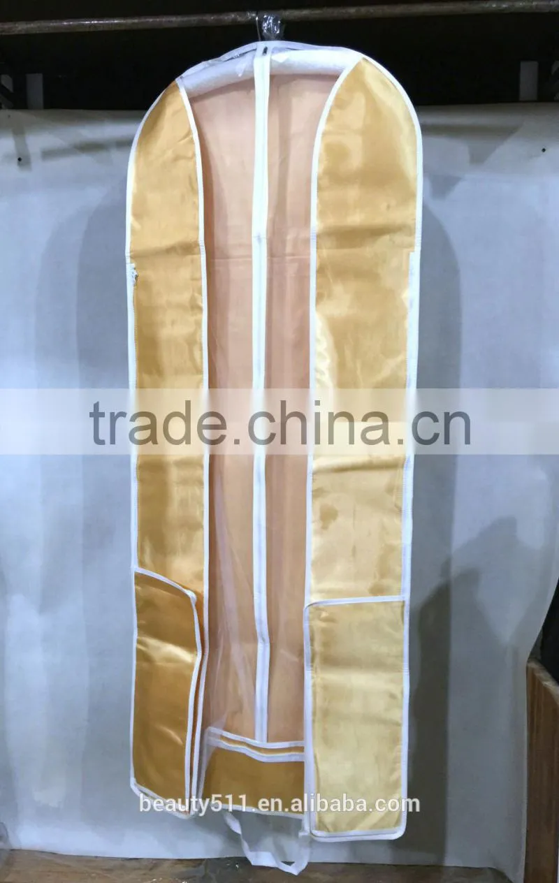 Personalised zip lock polyester 210D wedding dress garment bag wholesale WB02