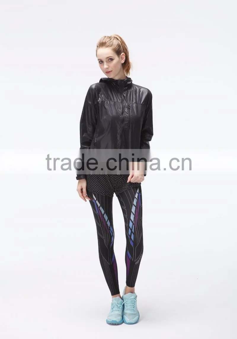 Jogger pants high stretch women compression tights