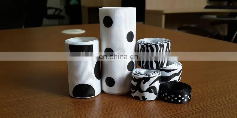 Hotsell printed zebra grosgrain ribbon