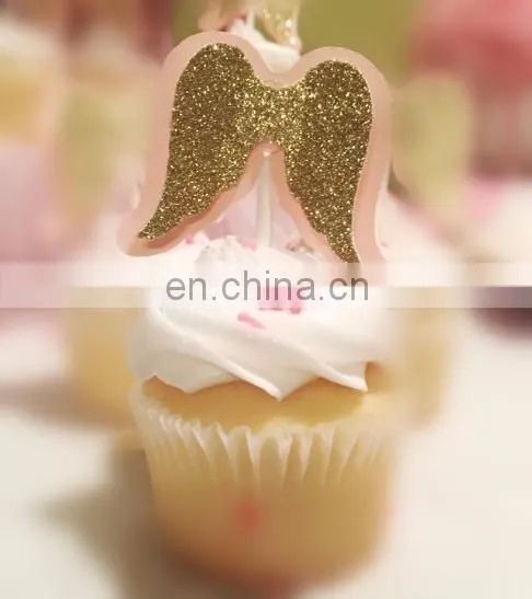 Angel wings Cupcake topper Bridal Shower Birthday Party Cupcake toppers