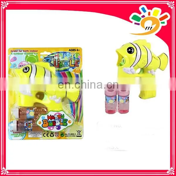 Cheap bubble gun toy,plastic bubble gun with light
