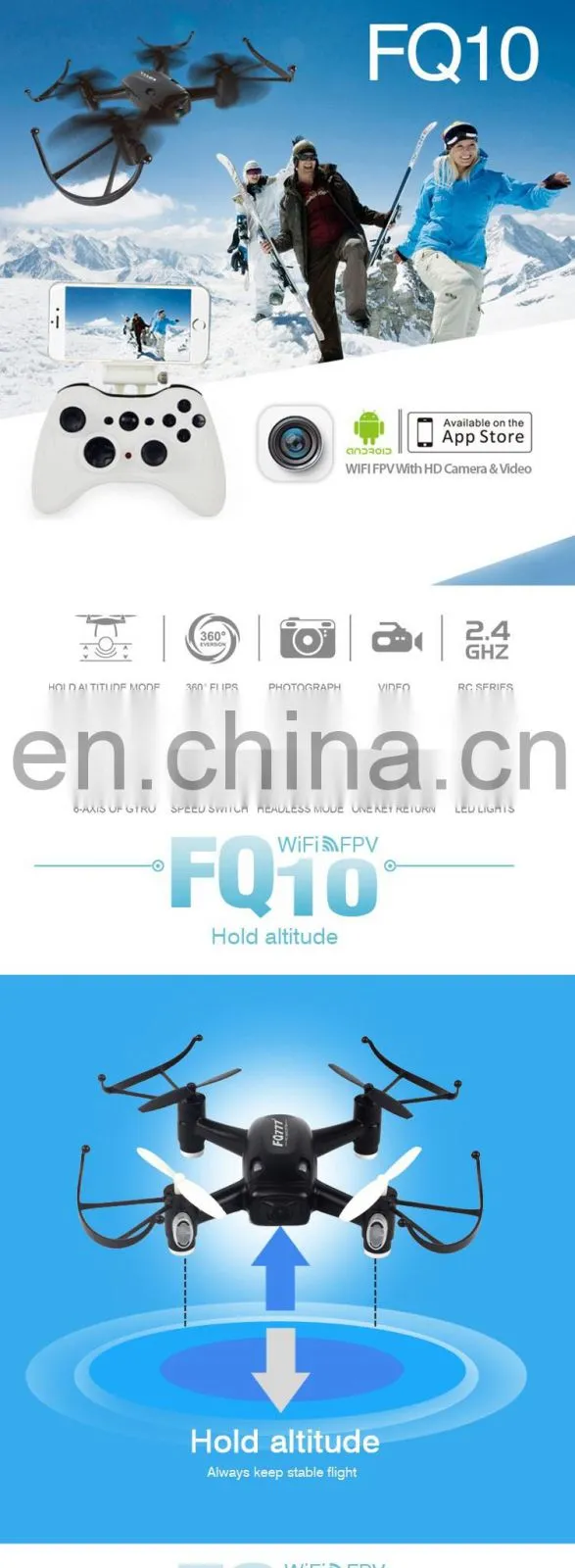 Hot Selling FQ10 Drone with HD Camera