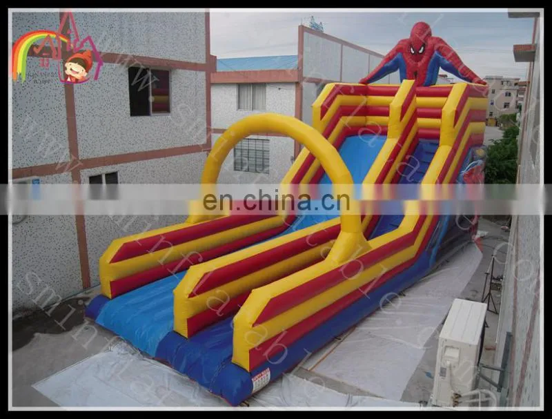 High quality large inflatable amusement park dry slide,customize color slide for kid,cheap slide for sale