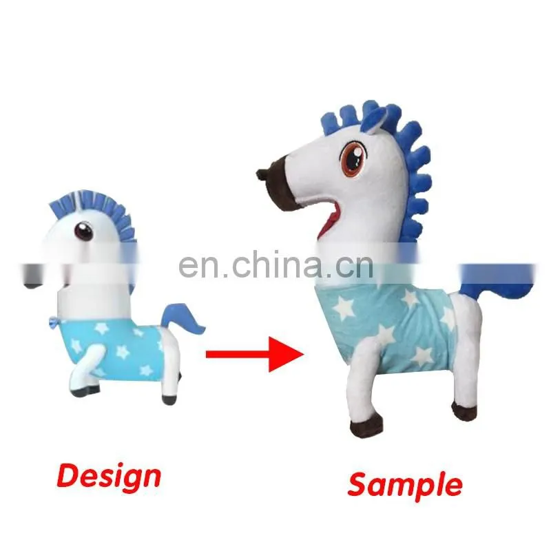 Creative lovely plush pink unicorn custom toys stuffed horse doll