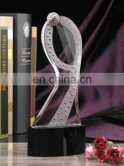 dancing crystal trophy award souvenir
