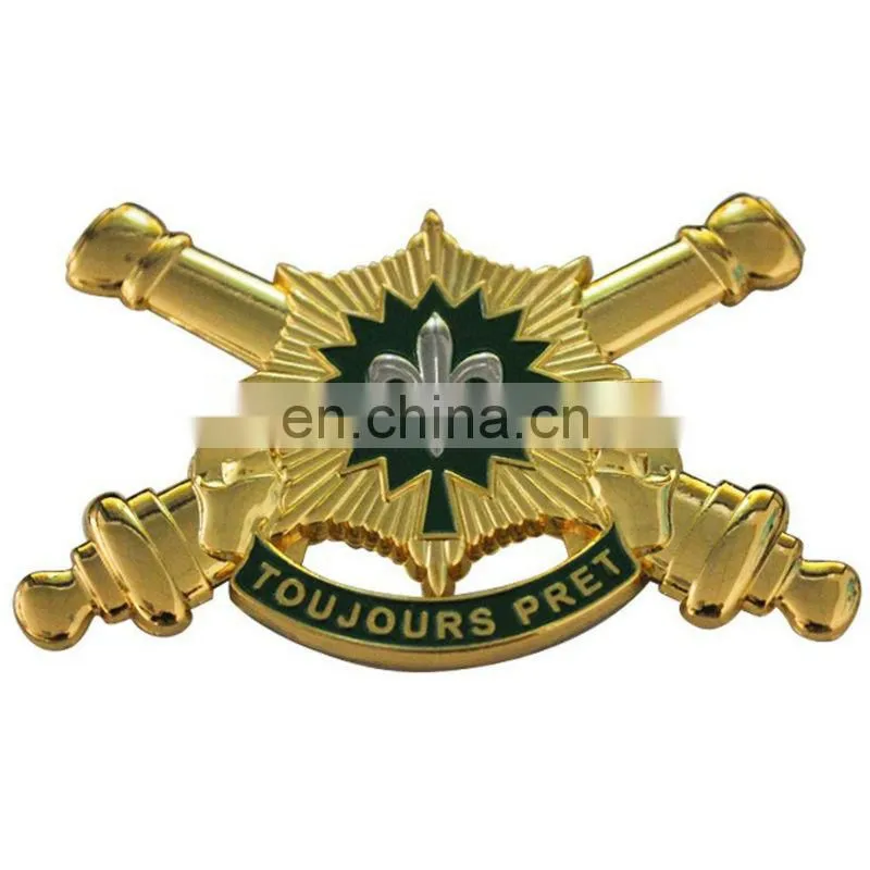 security guard badge plating gold