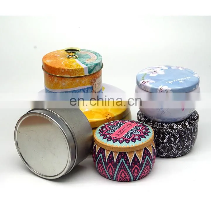 Great price various sizes pirintings and models tin candle set