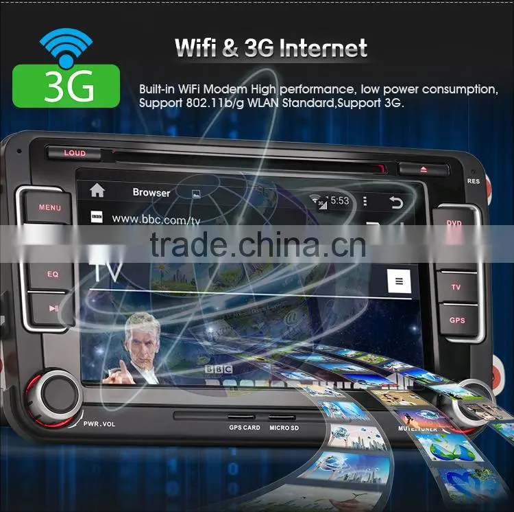 Erisin ES2698V 7 Inch 2 Din Android 4.4.4 Auto Radio Car DVD for Jetta