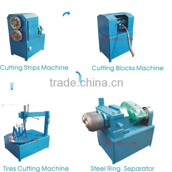 Professional waste tire cutting machine to tire pieces