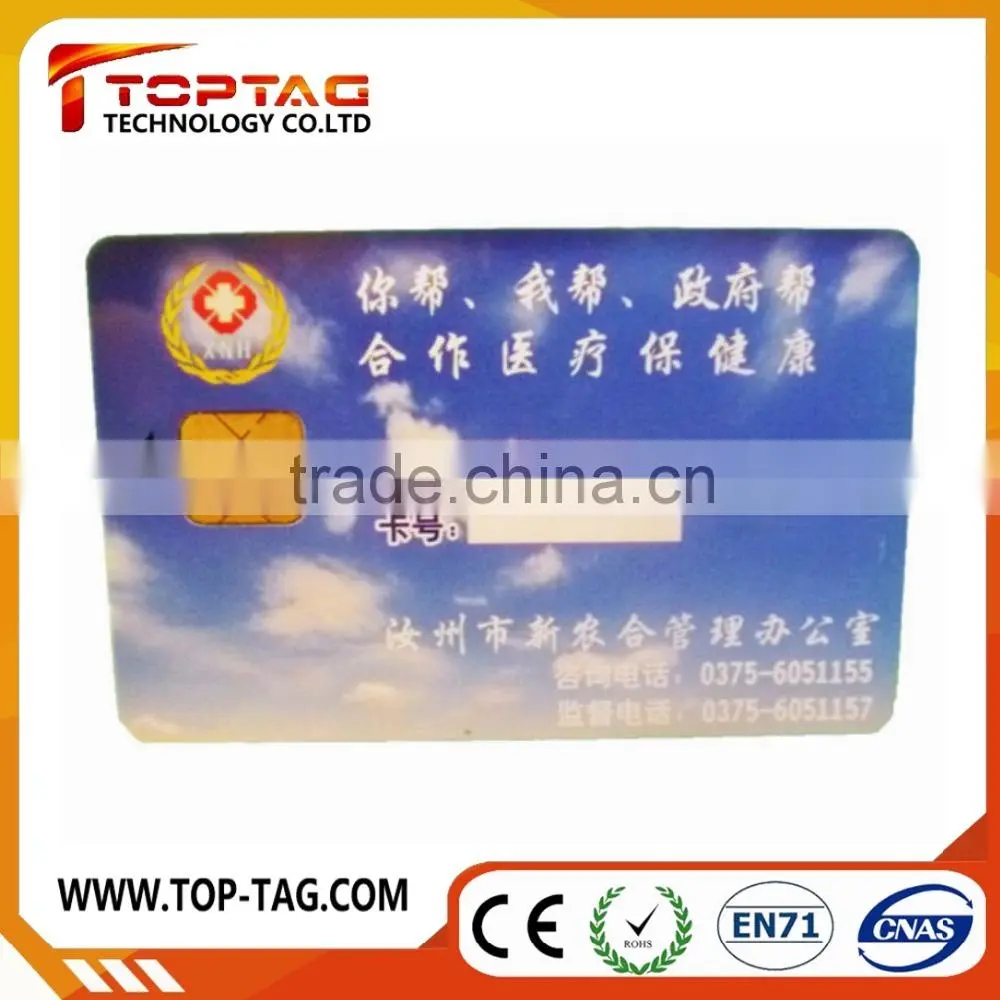 Full color printed contact IC card / contact smart cards