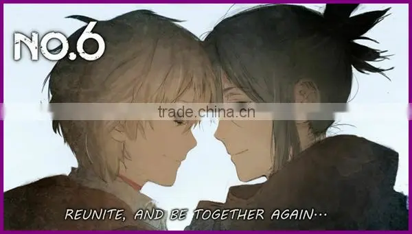 blue Cosplay nuber six Short Nezumi wig Ponytail