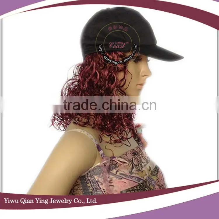cheap custom adjustable black baseball caps men wigs