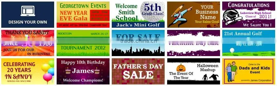 China cheap banner hanging banner street flex banner D-0401