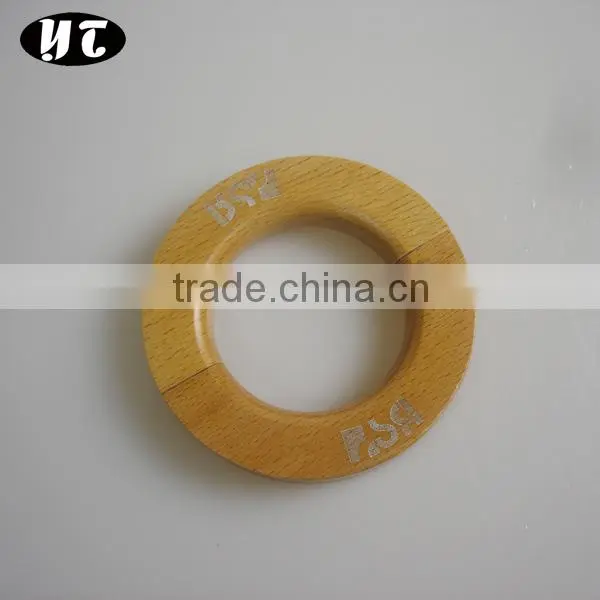 HA1337 natural open wooden ring for jeans pants scarves