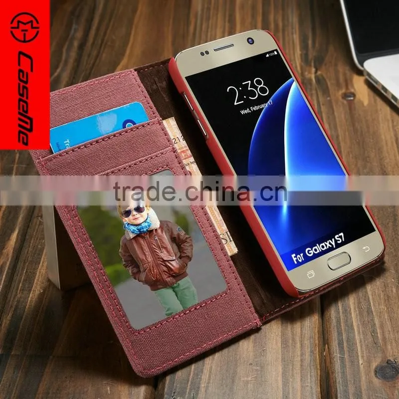 Factory price hot new products 2016 credit card insert case for Samsung Galaxy S7/S7 edge wallet